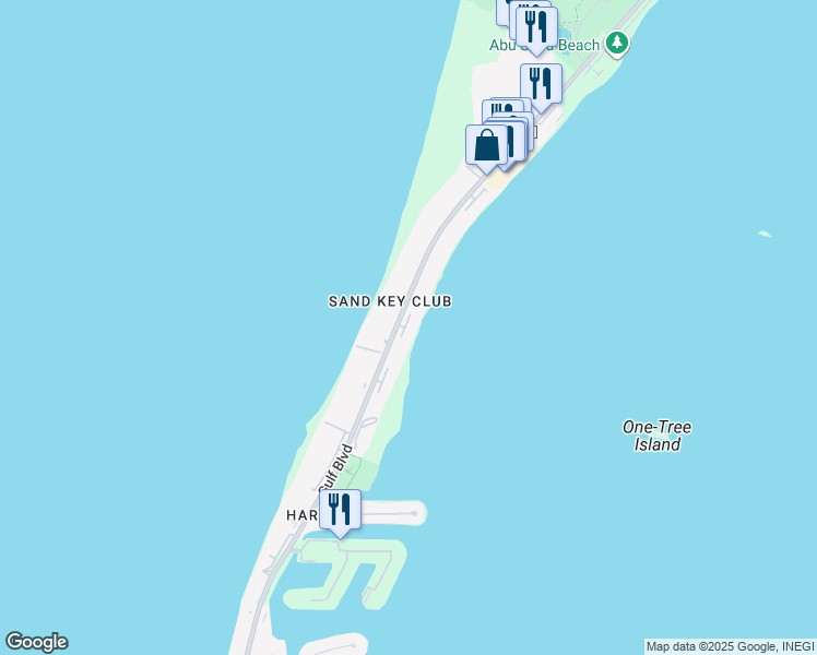 map of restaurants, bars, coffee shops, grocery stores, and more near in Clearwater