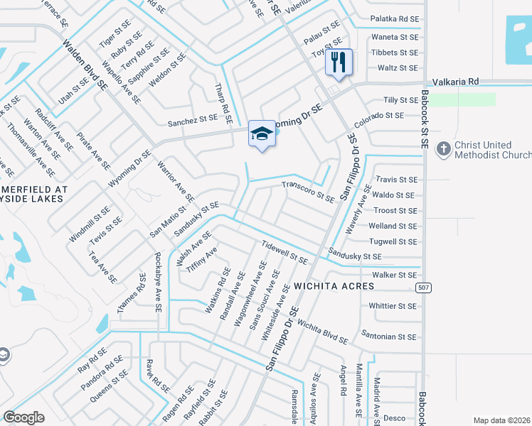 map of restaurants, bars, coffee shops, grocery stores, and more near 1985 Trapp Avenue Southeast in Palm Bay