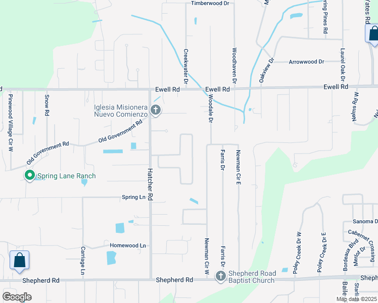 map of restaurants, bars, coffee shops, grocery stores, and more near 4054 Buttonbush Cir in Lakeland