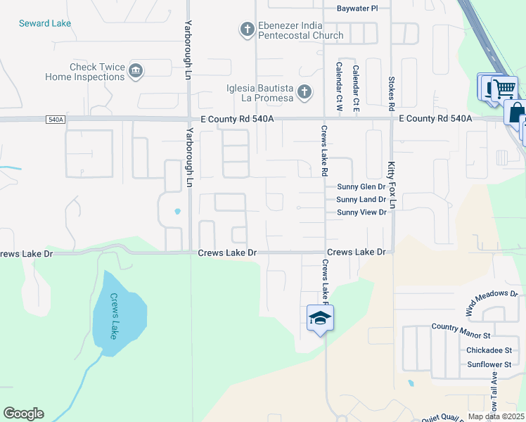 map of restaurants, bars, coffee shops, grocery stores, and more near 3904 Horizon Hill Drive in Lakeland