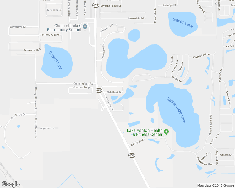 map of restaurants, bars, coffee shops, grocery stores, and more near 437 Fish Hawk Drive in Winter Haven