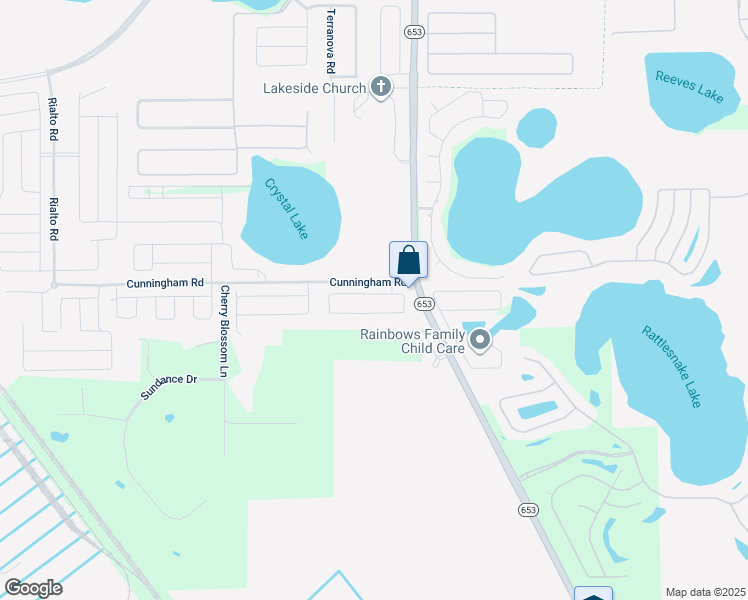 map of restaurants, bars, coffee shops, grocery stores, and more near 6577 Crescent Loop in Winter Haven