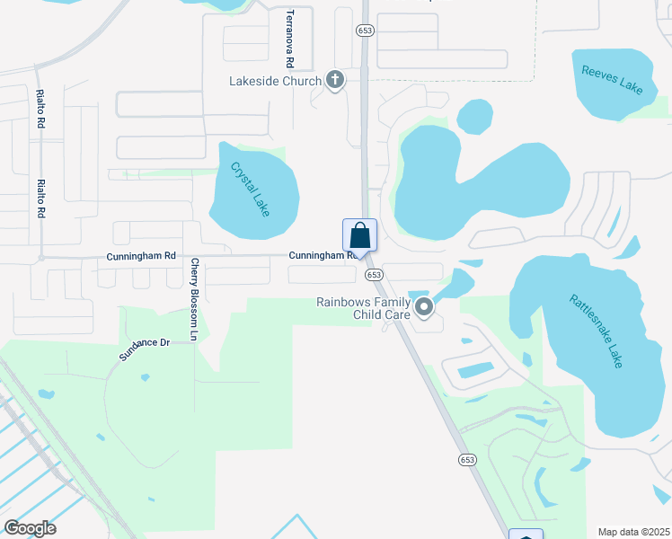 map of restaurants, bars, coffee shops, grocery stores, and more near 6671 Crescent Loop in Winter Haven