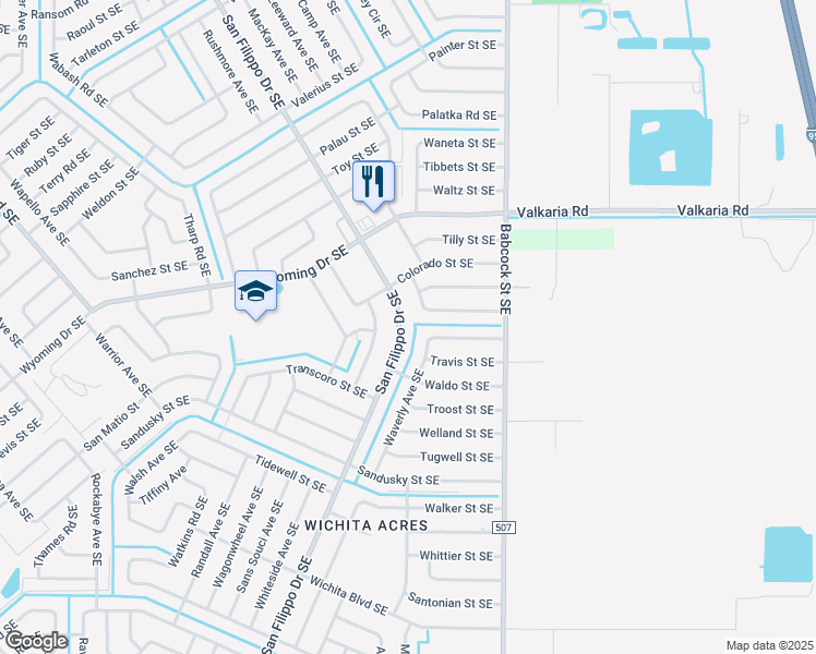 map of restaurants, bars, coffee shops, grocery stores, and more near 1311 San Filippo Drive Southeast in Palm Bay