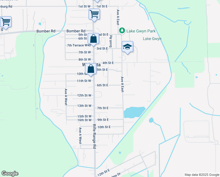 map of restaurants, bars, coffee shops, grocery stores, and more near 122 6th Eloise Street in Eloise