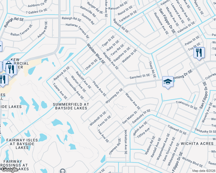 map of restaurants, bars, coffee shops, grocery stores, and more near in Palm Bay