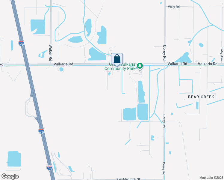 map of restaurants, bars, coffee shops, grocery stores, and more near 4240 Magnolia Road in Malabar