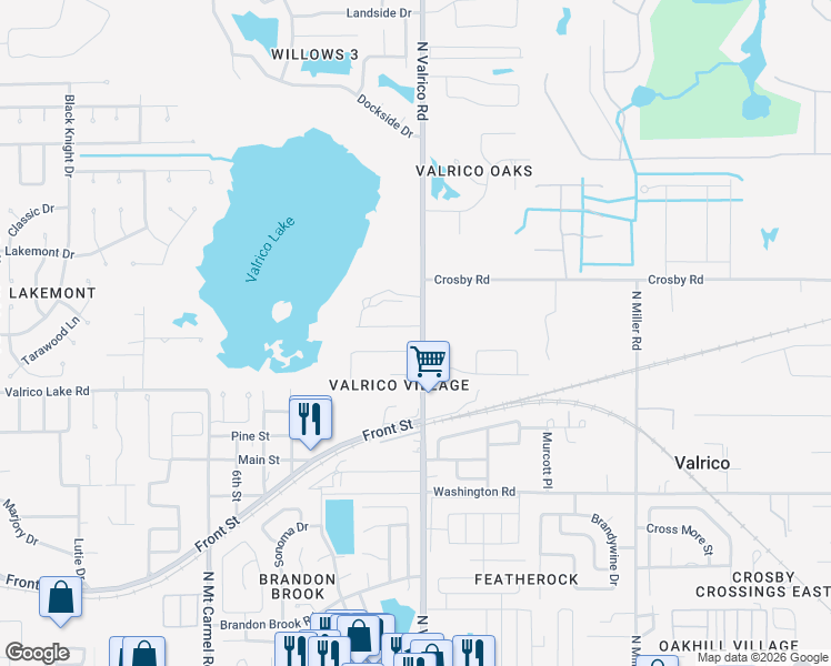 map of restaurants, bars, coffee shops, grocery stores, and more near 2015 Kiser Drive in Valrico