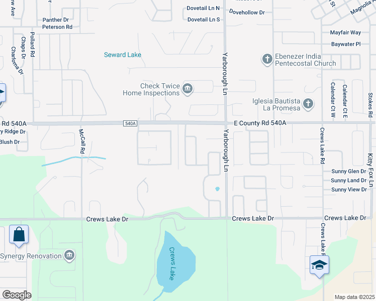 map of restaurants, bars, coffee shops, grocery stores, and more near 6236 Highland Rise Drive in Lakeland