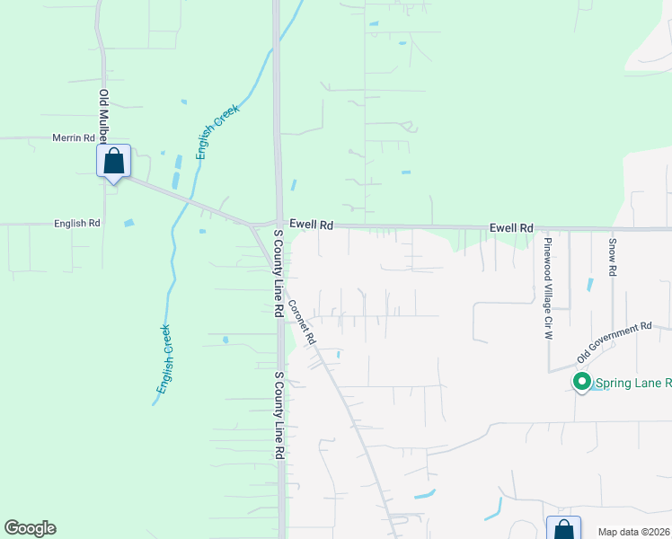 map of restaurants, bars, coffee shops, grocery stores, and more near 6231 Springwoods Court in Lakeland