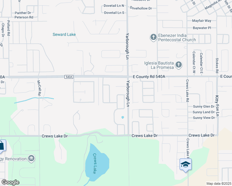 map of restaurants, bars, coffee shops, grocery stores, and more near 3648 Welsch Way in Lakeland