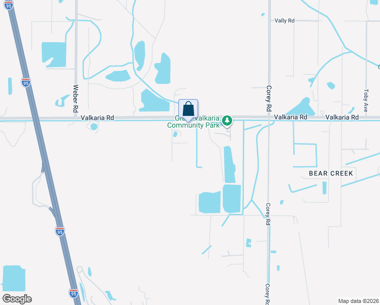 map of restaurants, bars, coffee shops, grocery stores, and more near 4240 Magnolia Road in Malabar