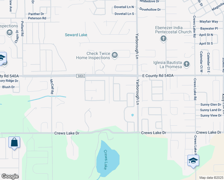 map of restaurants, bars, coffee shops, grocery stores, and more near 6231 Highland Rise Drive in Lakeland