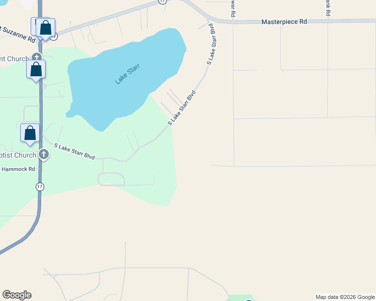 map of restaurants, bars, coffee shops, grocery stores, and more near 664 South Lake Starr Boulevard in Lake Wales