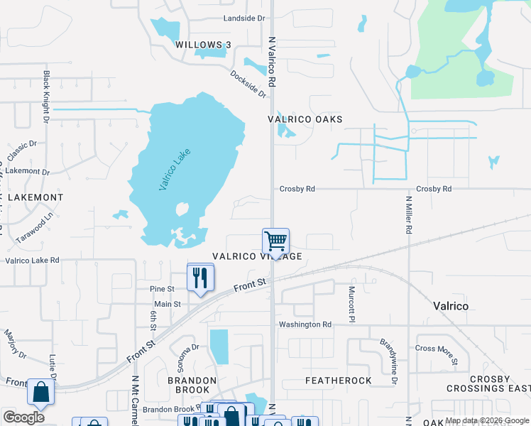 map of restaurants, bars, coffee shops, grocery stores, and more near 2015 Kiser Drive in Valrico