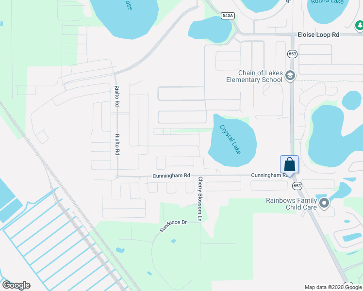 map of restaurants, bars, coffee shops, grocery stores, and more near 636 Vittorio Drive in Winter Haven