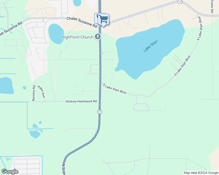 map of restaurants, bars, coffee shops, grocery stores, and more near 3530 North Scenic Highway in Lake Wales