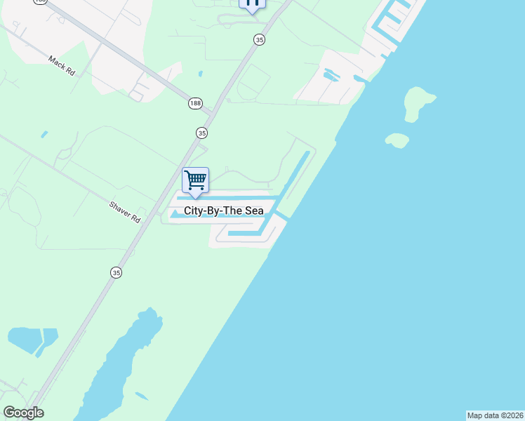 map of restaurants, bars, coffee shops, grocery stores, and more near 318 Bayview Drive in City-by-the Sea