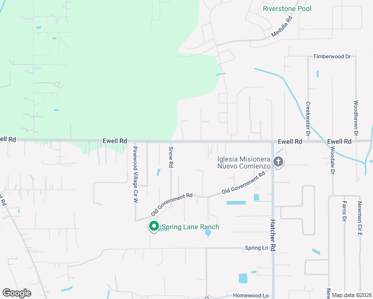 map of restaurants, bars, coffee shops, grocery stores, and more near 4500 Ewell Road in Lakeland