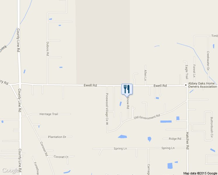 map of restaurants, bars, coffee shops, grocery stores, and more near 6202 Pinewood Village Circle West in Lakeland