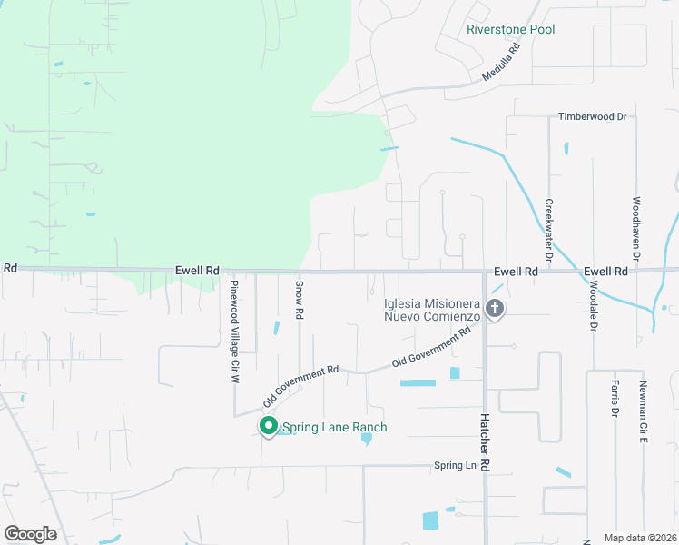 map of restaurants, bars, coffee shops, grocery stores, and more near 4500 Ewell Road in Lakeland