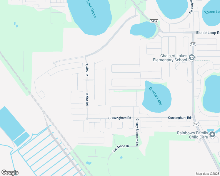 map of restaurants, bars, coffee shops, grocery stores, and more near 285 Terranova Boulevard in Winter Haven