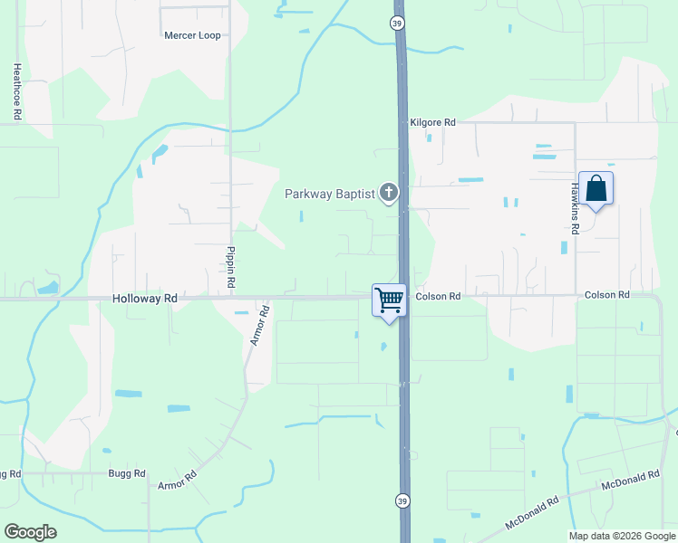 map of restaurants, bars, coffee shops, grocery stores, and more near 332 Holloway Road in Plant City