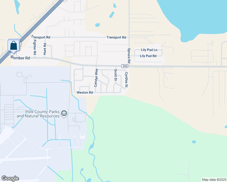 map of restaurants, bars, coffee shops, grocery stores, and more near 4308 Peggy Way in Bartow