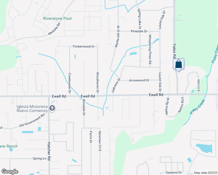 map of restaurants, bars, coffee shops, grocery stores, and more near 6117 Oakview Drive in Lakeland