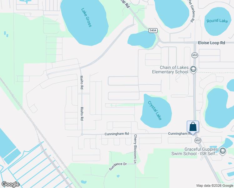 map of restaurants, bars, coffee shops, grocery stores, and more near 300 Terranova Boulevard in Winter Haven