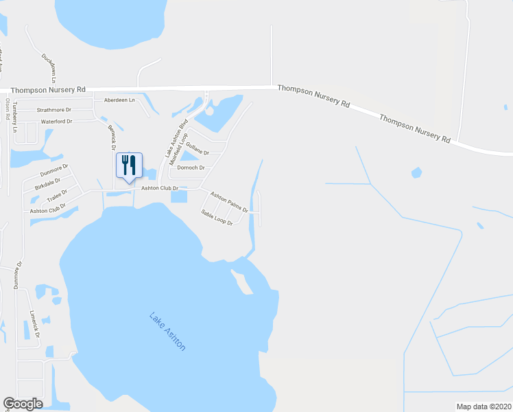 map of restaurants, bars, coffee shops, grocery stores, and more near 1250 MacArthur Palms Drive in Lake Wales