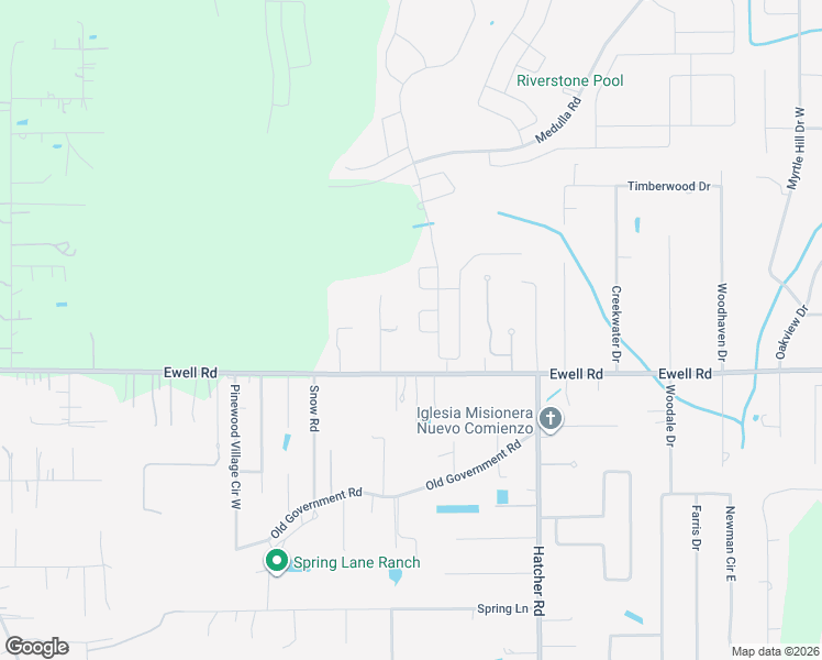 map of restaurants, bars, coffee shops, grocery stores, and more near 4501 Ewell Road in Lakeland
