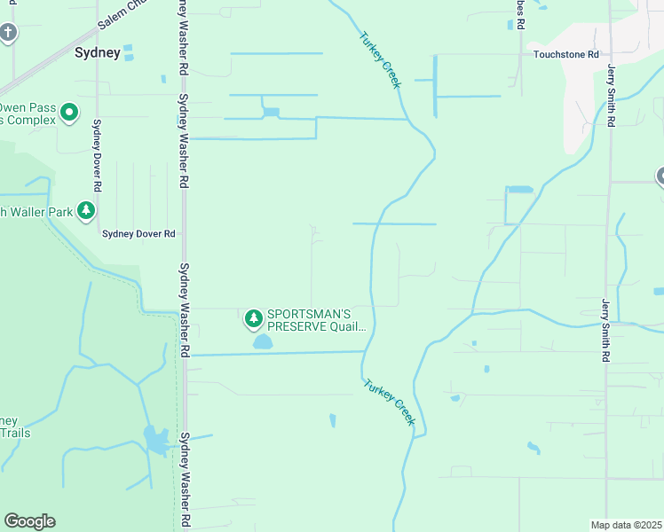 map of restaurants, bars, coffee shops, grocery stores, and more near 4848 Garland Branch Road in Dover