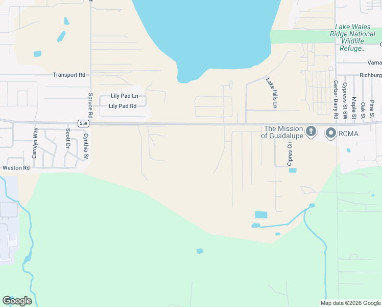 map of restaurants, bars, coffee shops, grocery stores, and more near 3052 County Highway 559 in Polk County