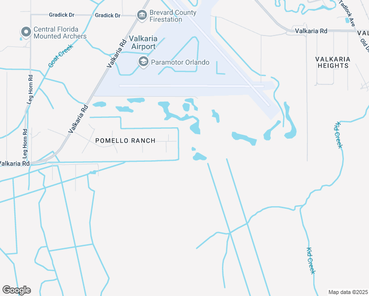 map of restaurants, bars, coffee shops, grocery stores, and more near 2940 Pomello Road in Malabar