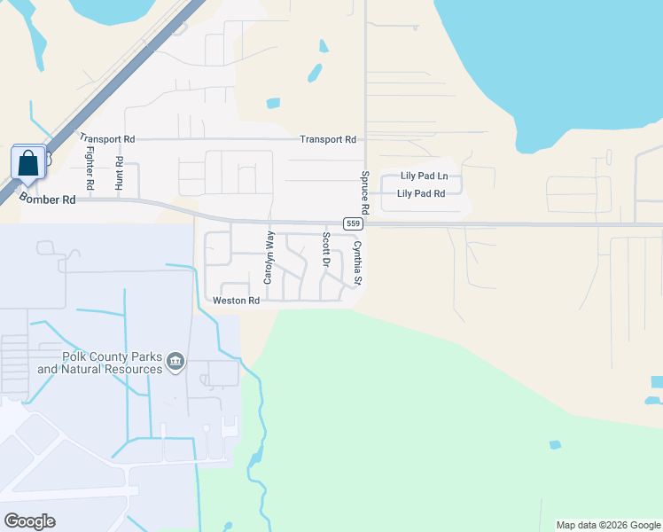 map of restaurants, bars, coffee shops, grocery stores, and more near 4314 Scott Drive in Bartow