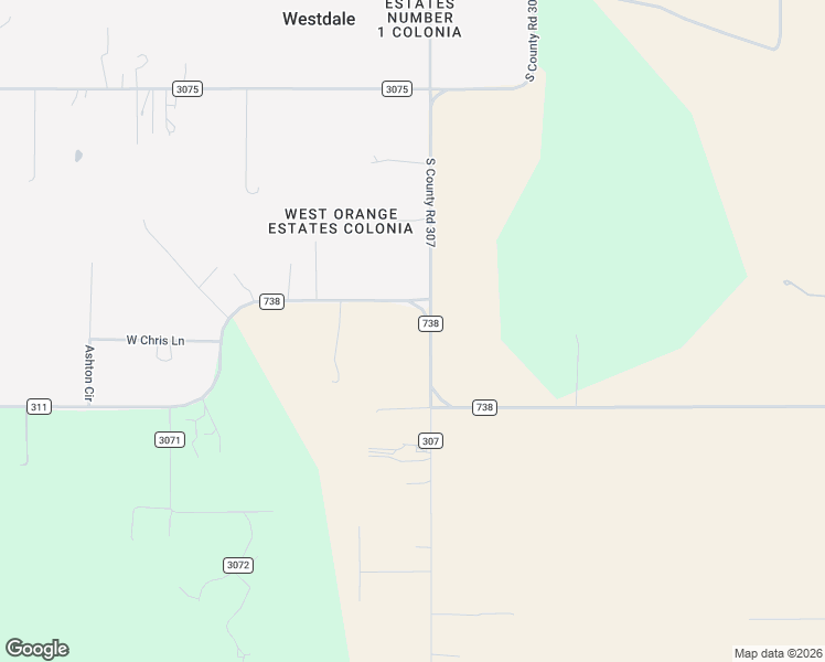 map of restaurants, bars, coffee shops, grocery stores, and more near 2088 FM 738 West in Orange Grove