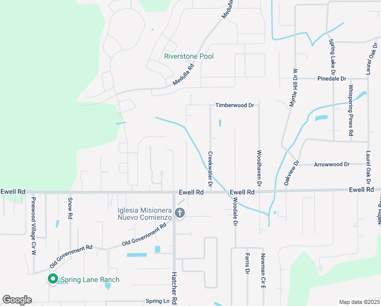 map of restaurants, bars, coffee shops, grocery stores, and more near 6016 Forest Lane in Lakeland