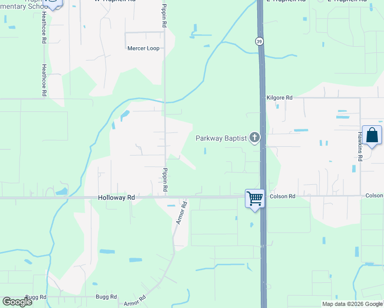 map of restaurants, bars, coffee shops, grocery stores, and more near 4416 Pippin Road in Plant City