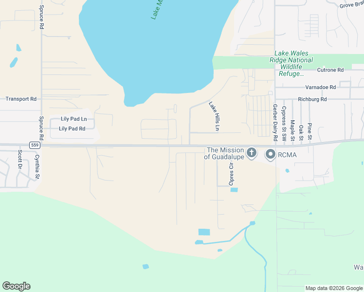 map of restaurants, bars, coffee shops, grocery stores, and more near 2632 Bomber Road in Polk County
