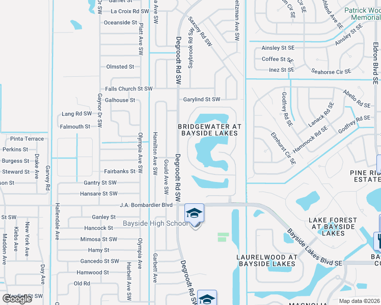 map of restaurants, bars, coffee shops, grocery stores, and more near 1649 Las Palmos Drive in Palm Bay