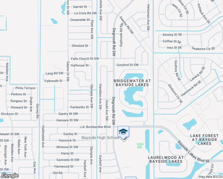 map of restaurants, bars, coffee shops, grocery stores, and more near 1632 Las Palmos Drive in Palm Bay