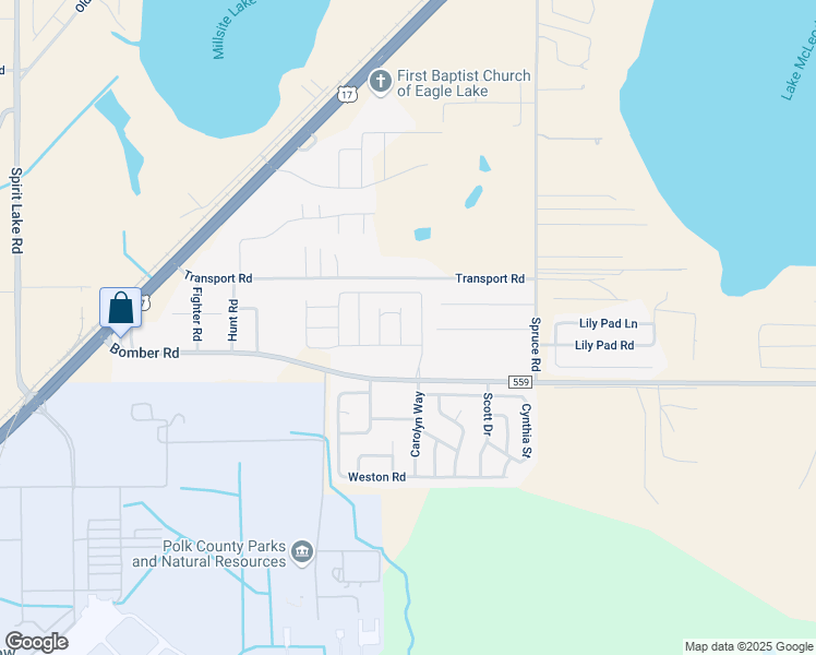 map of restaurants, bars, coffee shops, grocery stores, and more near 514 Patton Loop in Bartow