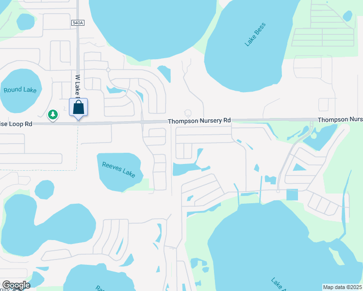 map of restaurants, bars, coffee shops, grocery stores, and more near 3000 Troon Lane in Lake Wales