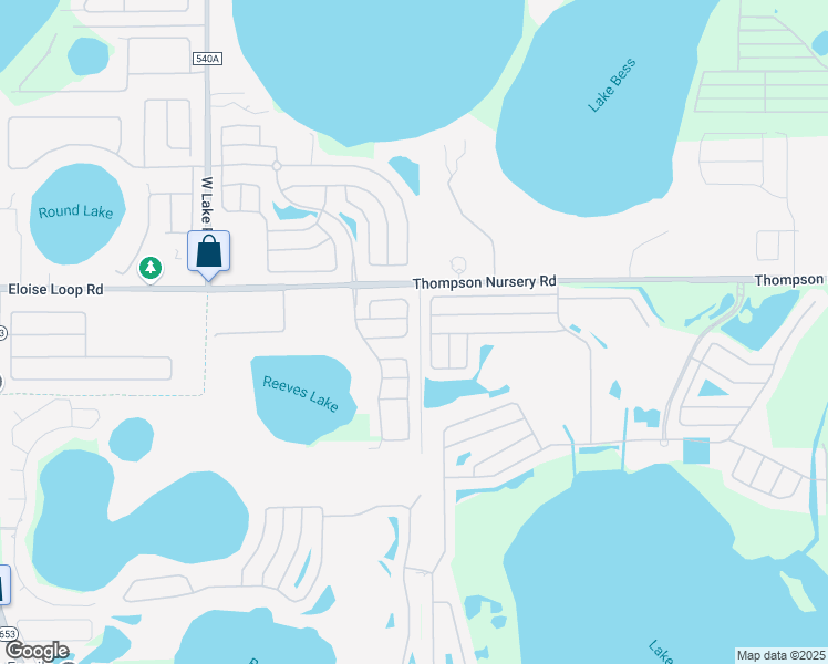 map of restaurants, bars, coffee shops, grocery stores, and more near 2989 Dayton Drive in Winter Haven