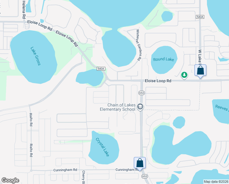 map of restaurants, bars, coffee shops, grocery stores, and more near 811 Terranova Road in Winter Haven