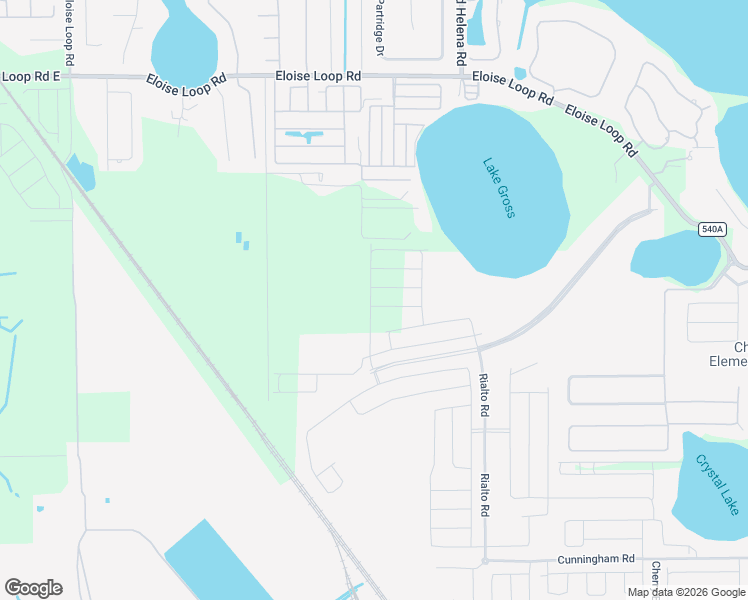 map of restaurants, bars, coffee shops, grocery stores, and more near Harden Road in Winter Haven