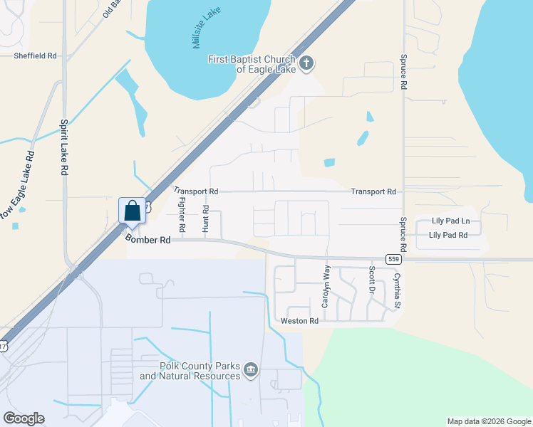 map of restaurants, bars, coffee shops, grocery stores, and more near in Eagle Lake