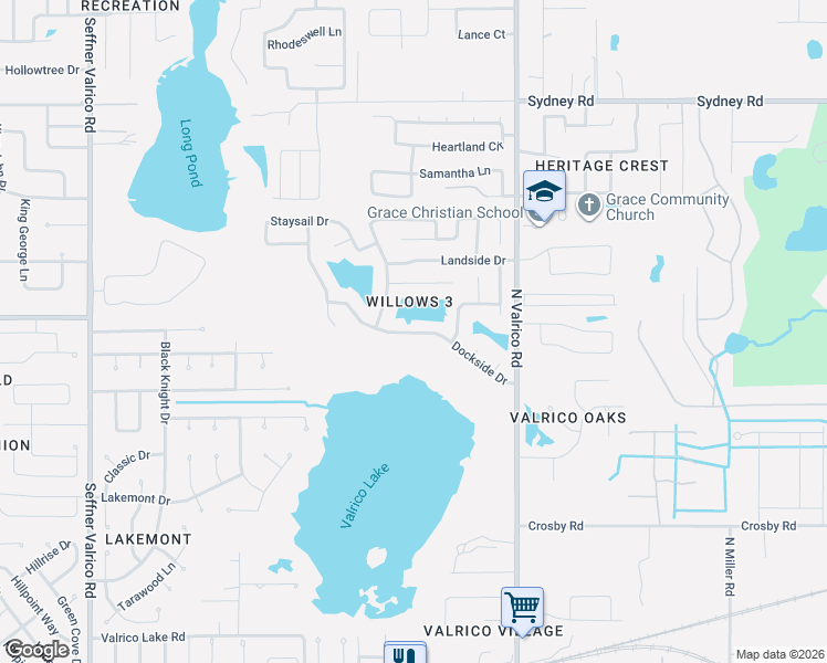 map of restaurants, bars, coffee shops, grocery stores, and more near 1911 Dockside Drive in Valrico