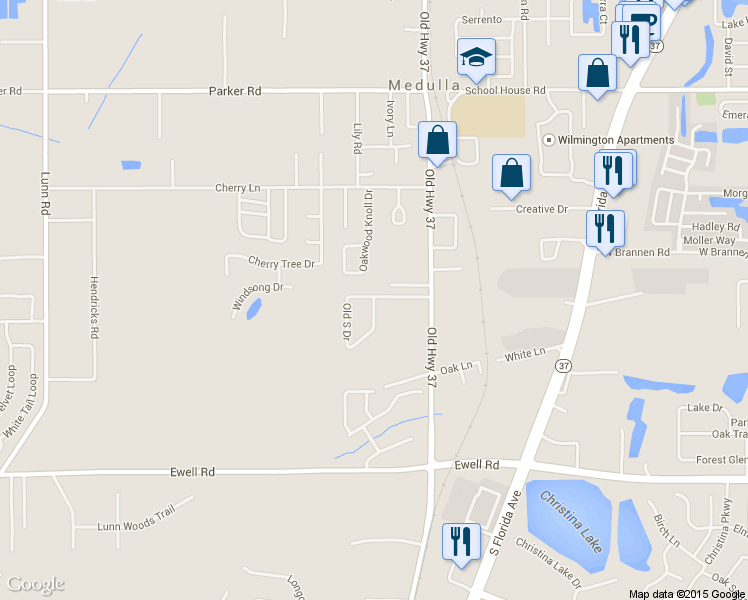 map of restaurants, bars, coffee shops, grocery stores, and more near 4629 Old South Drive in Lakeland